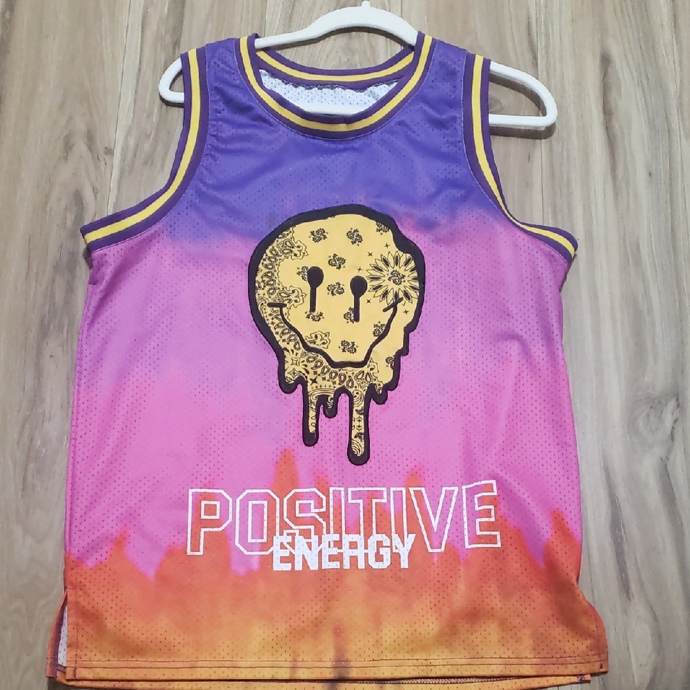 Rue21 Kids Positive Vibes Tank - Purple, Pink, and Orange
